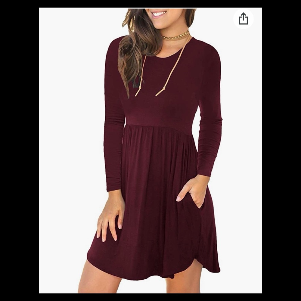🍷long sleeve casual dress🍷